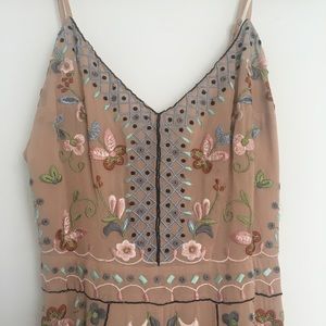 French Connection Floral Blush Jumpsuit - size 6